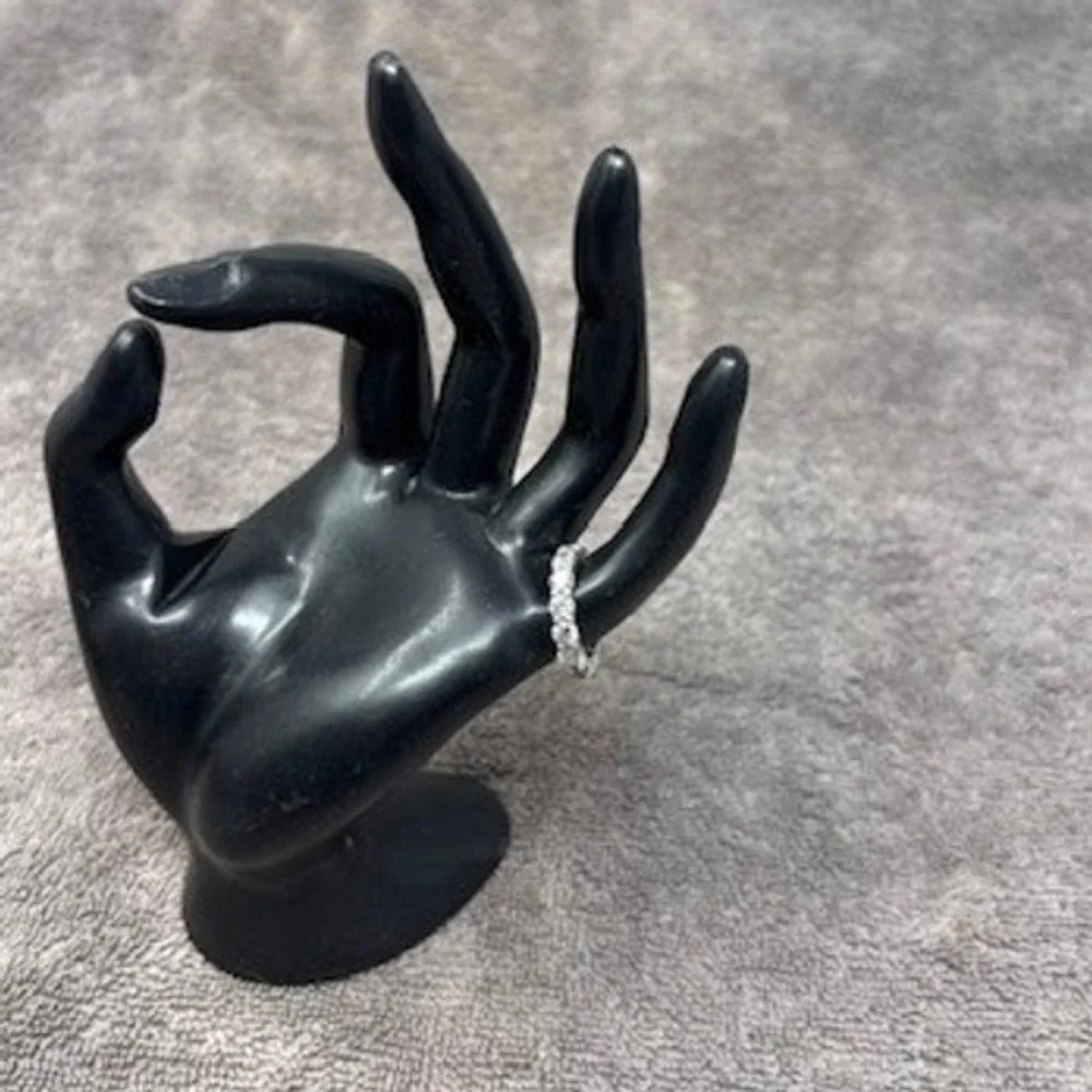 Black Hand Jewelry Holder Ring Necklace Display Stand Sculptural Boho Decor